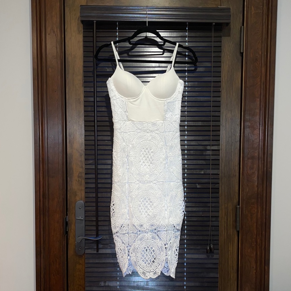 White Crochet Dress